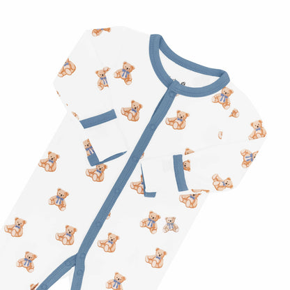 Kyte Baby Bamboo Baby Romper in Teddy Bear Print