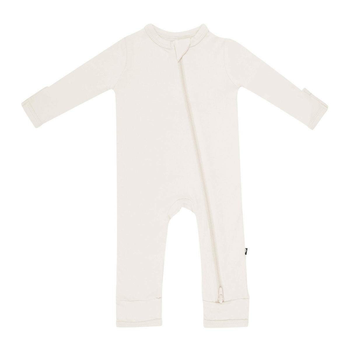Kyte Baby Zippered Romper in Oat