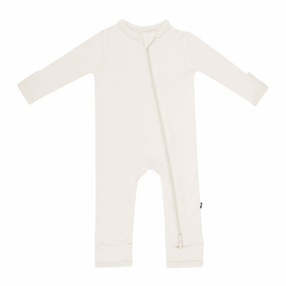 Kyte Baby Zippered Romper in Oat