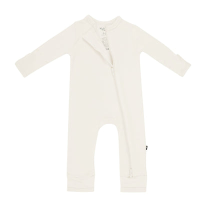 Kyte Baby Zippered Romper in Oat