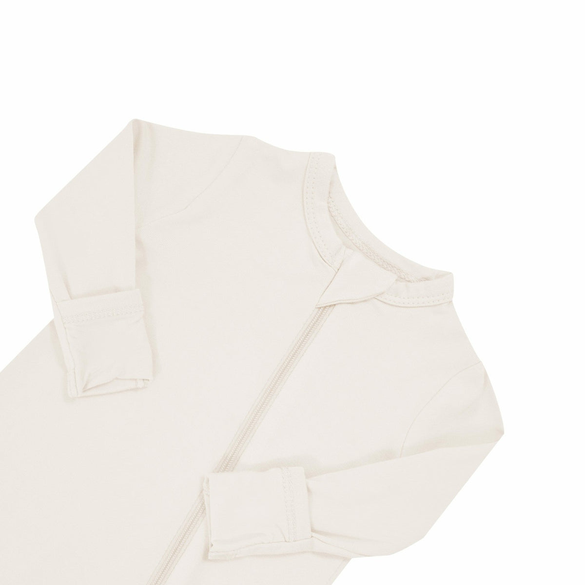 Kyte Baby Zippered Romper in Oat