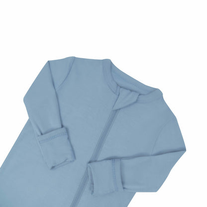 Kyte Baby Zippered Romper in Slate