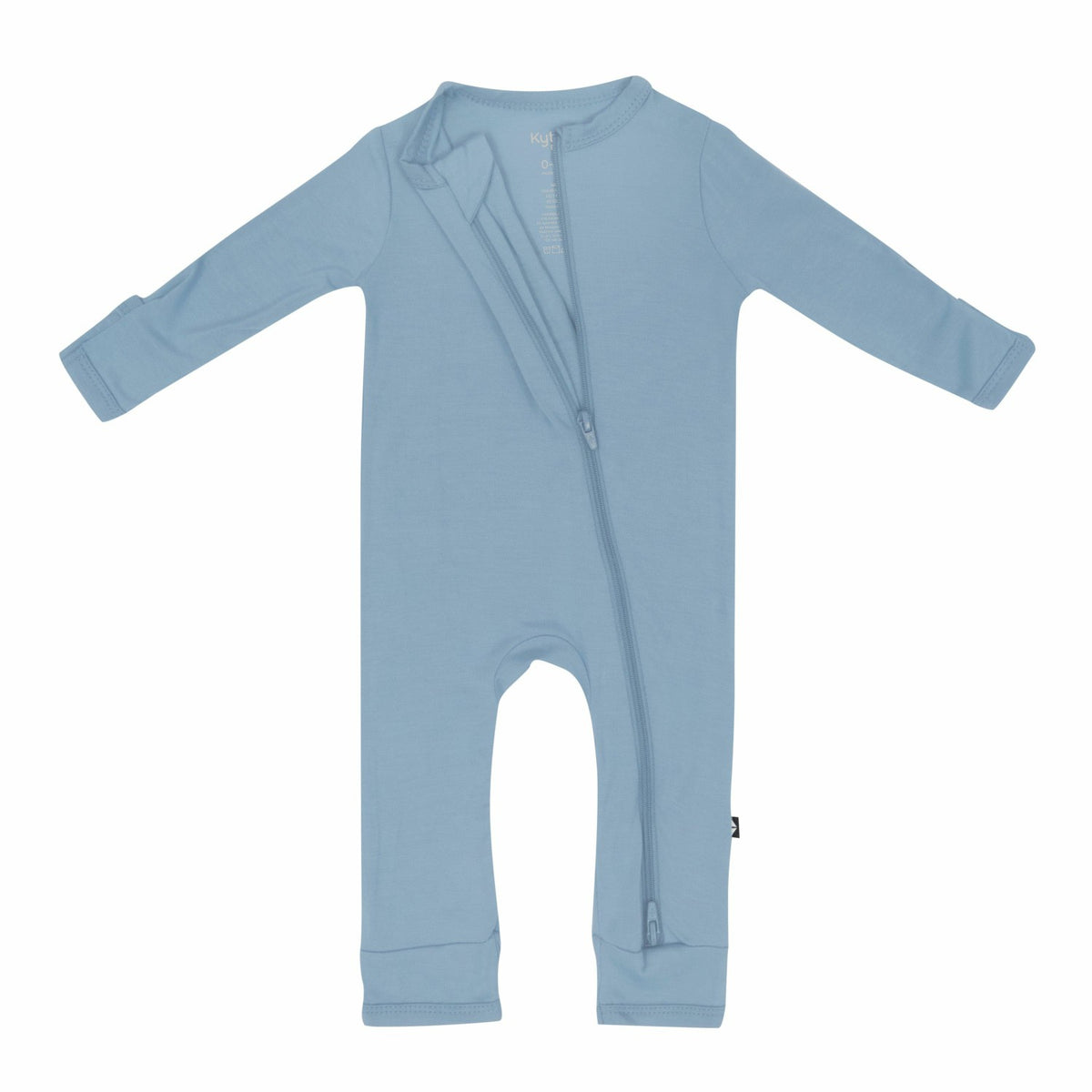 Kyte Baby Zippered Romper in Slate