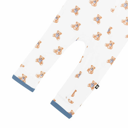 Kyte Baby Bamboo Zippered Romper in Teddy Bear Print