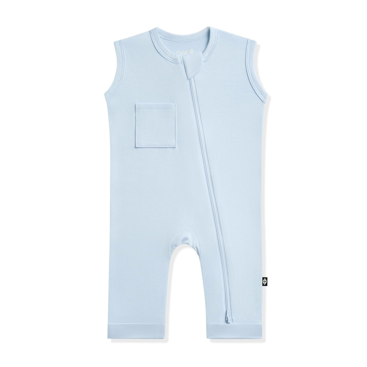 Kyte Baby Zippered Sleeveless Romper in Breeze