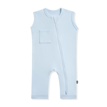 Kyte Baby Zippered Sleeveless Romper in Breeze