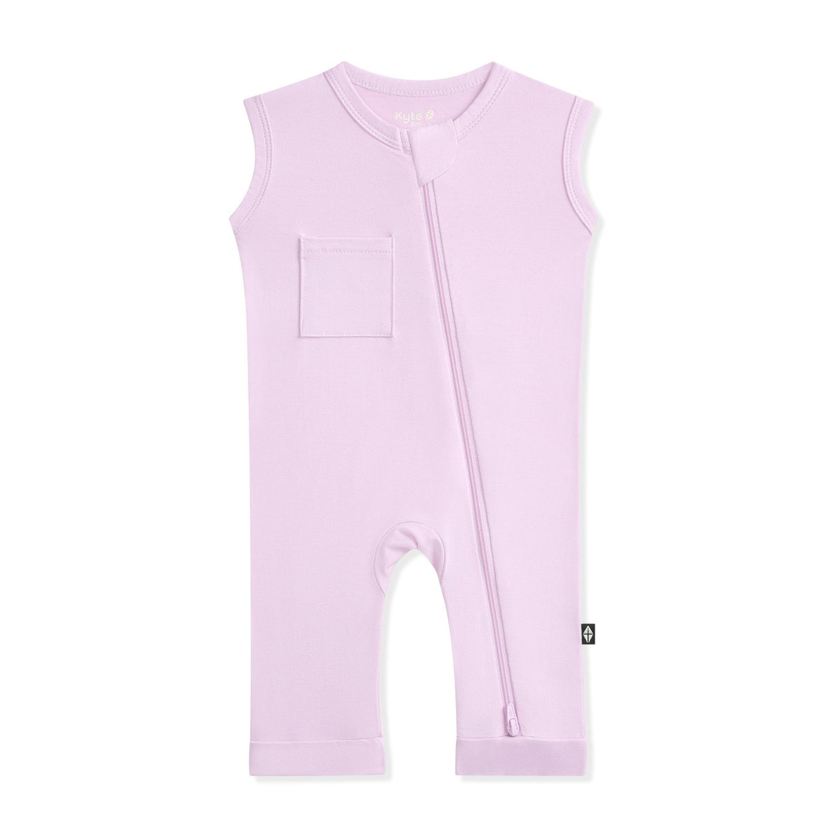 Kyte Baby Zippered Sleeveless Romper in Thistle