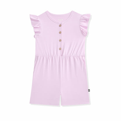 Kyte Baby Flutter Sleeve Romper in Thistle