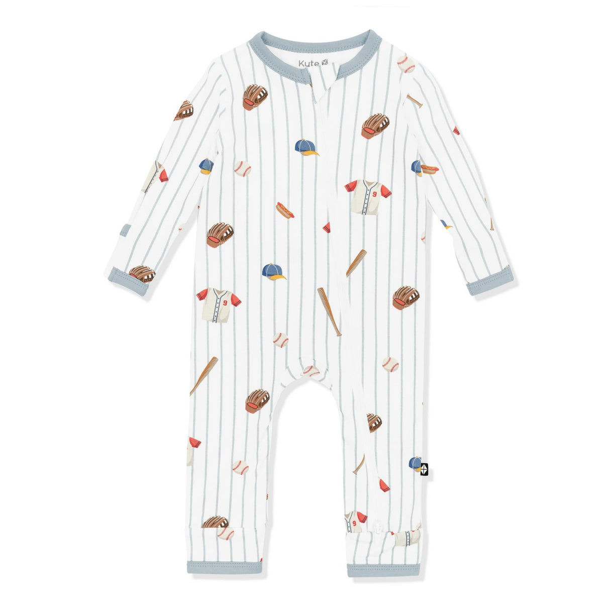 Kyte Baby Zippered Romper in Home Run