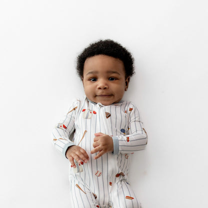 Kyte Baby Zippered Romper in Home Run