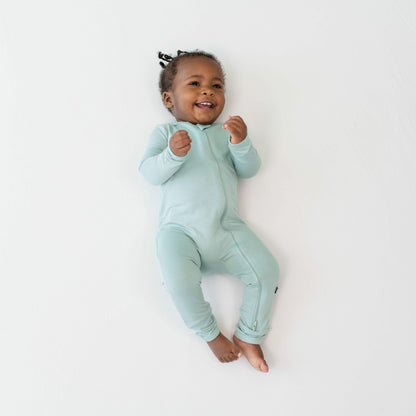 Kyte Baby Zippered Romper in Sage
