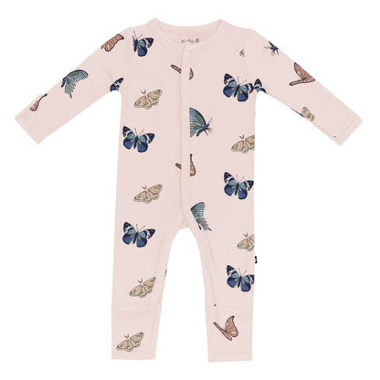 Kyte Baby Romper in Blush Butterfly