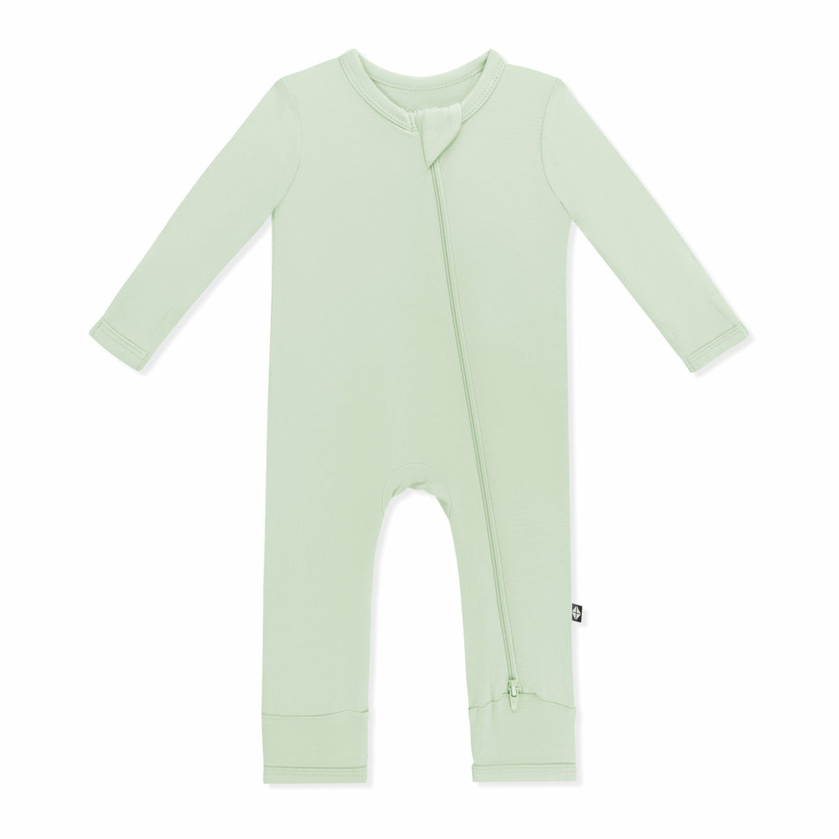 Kyte Baby Zippered Romper in Basil