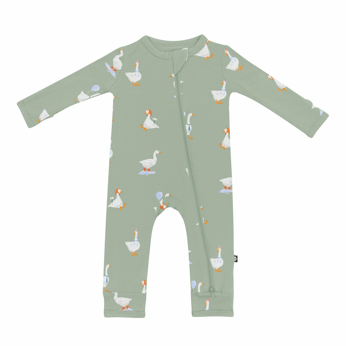 Kyte Baby Zippered Romper in Silly Goose