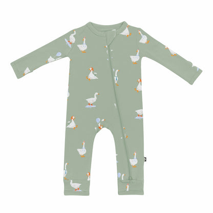 Kyte Baby Zippered Romper in Silly Goose