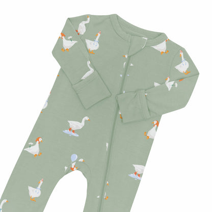 Kyte Baby Zippered Romper in Silly Goose