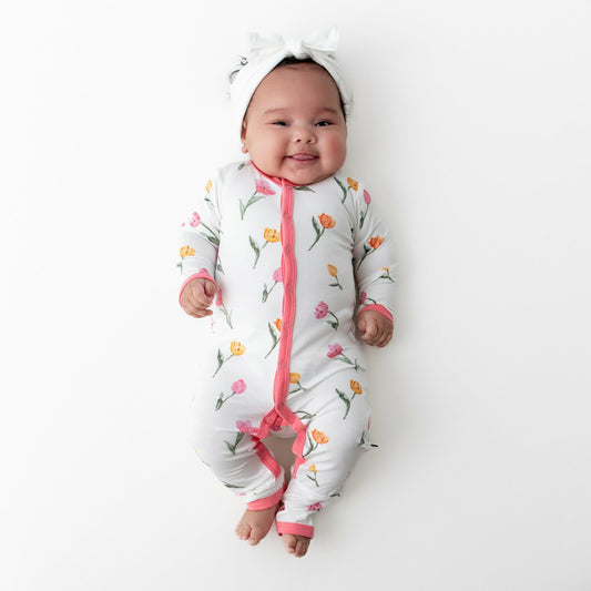 Kyte Baby Romper in Tulip