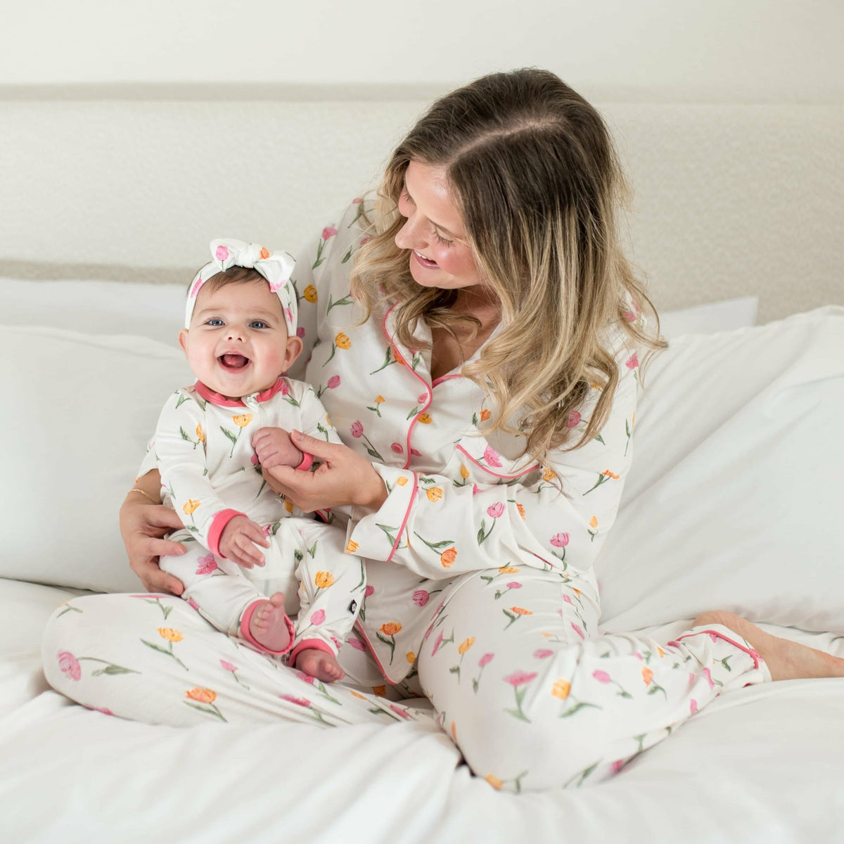 Kyte Baby Zippered Romper in Tulip