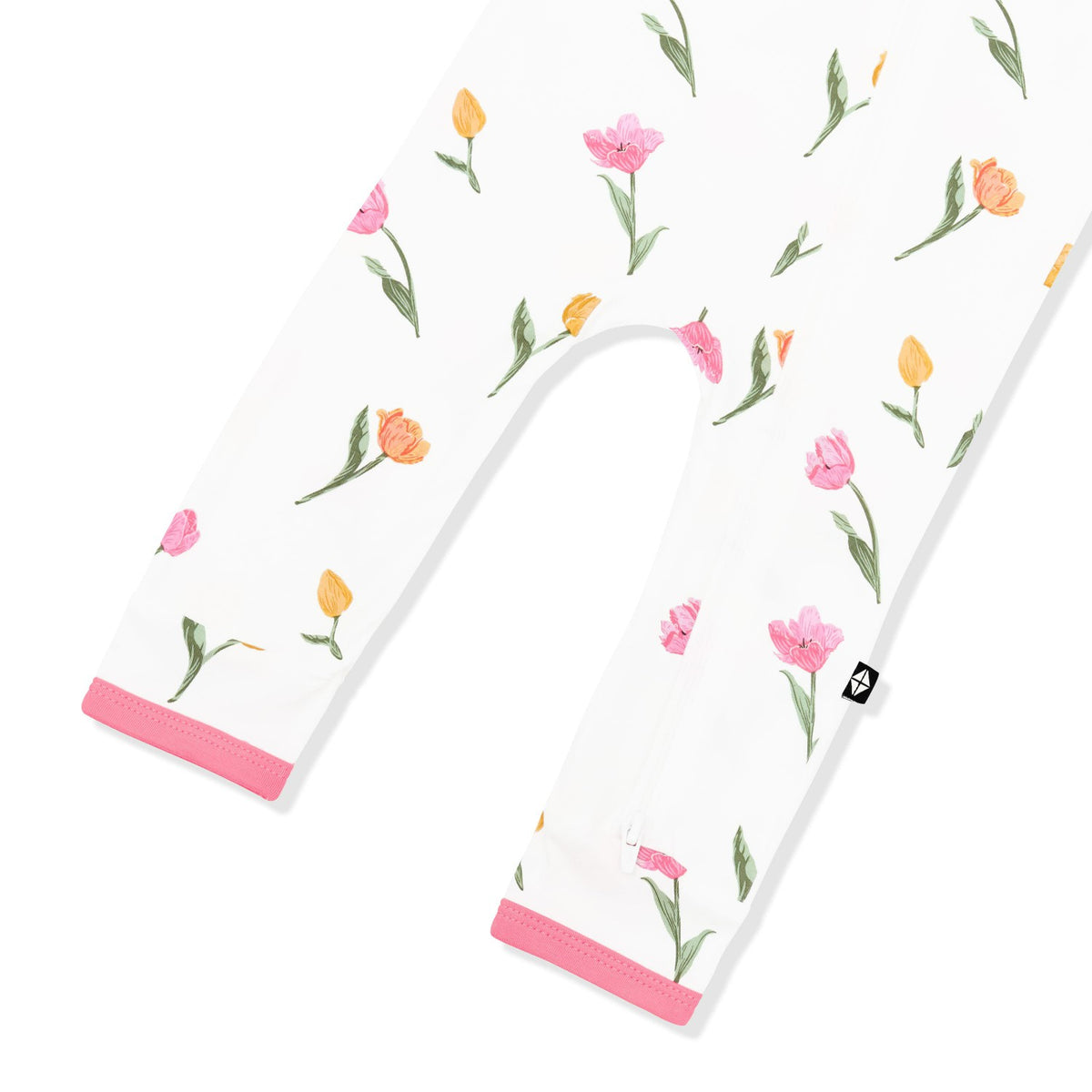Kyte Baby Zippered Romper in Tulip
