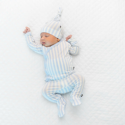 Kyte Baby Take Me Home Set with Cap in Small Mist Stripe