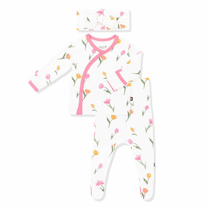 Kyte Baby Take Me Home Set with Bow in Tulip