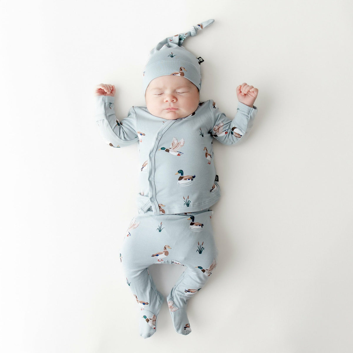Kyte Baby Take Me Home Set with Cap in Mallard Duck