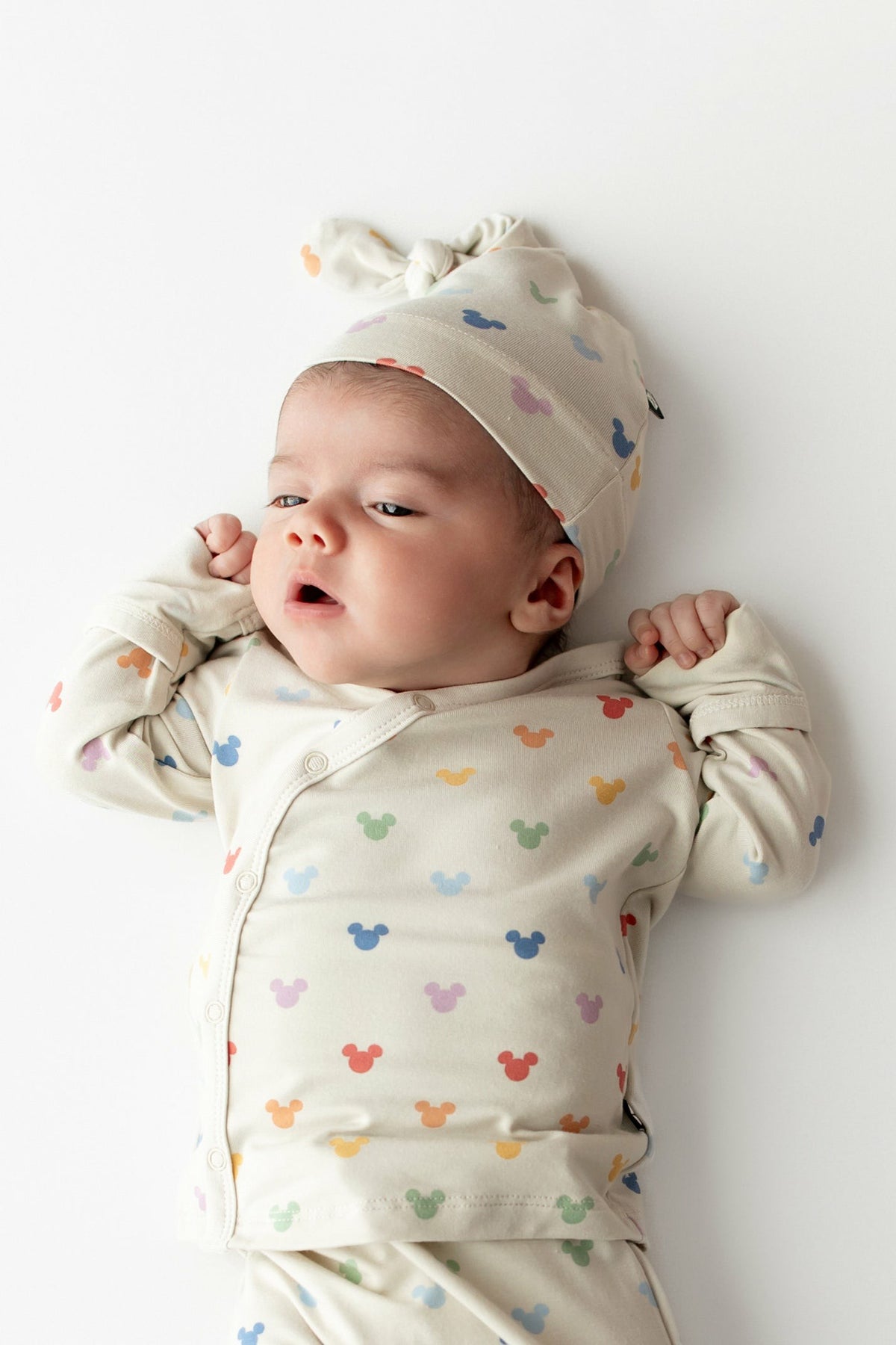 Kyte Baby Take Me Home Set with Cap in Pastel Mickey Mouse