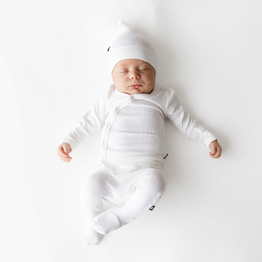 Kyte Baby Pointelle Take Me Home Set with Cap in Cloud