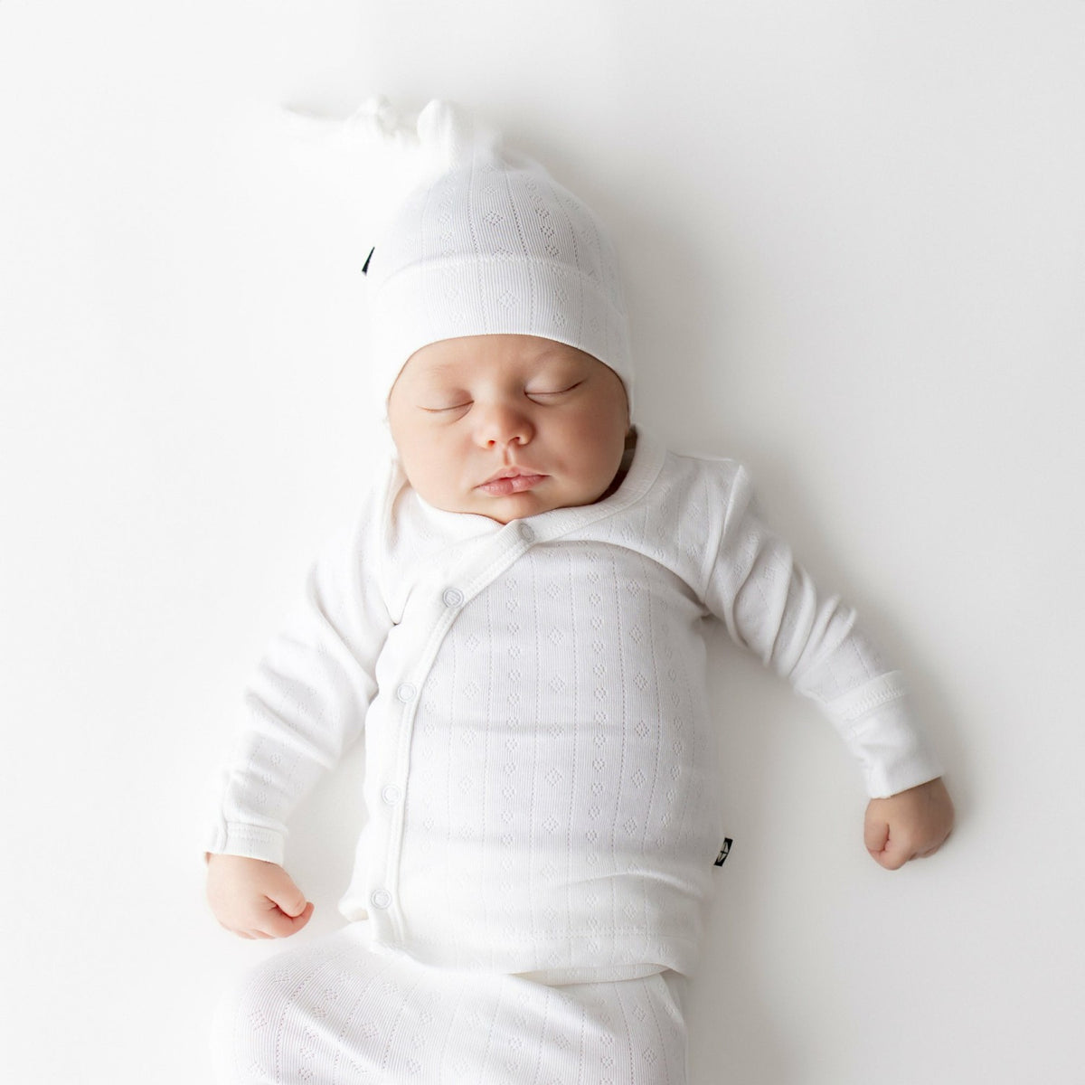 Kyte Baby Pointelle Take Me Home Set with Cap in Cloud