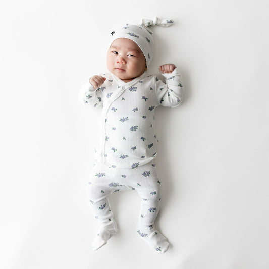 Kyte Baby Pointelle Take Me Home Set with Cap in Spray Rose
