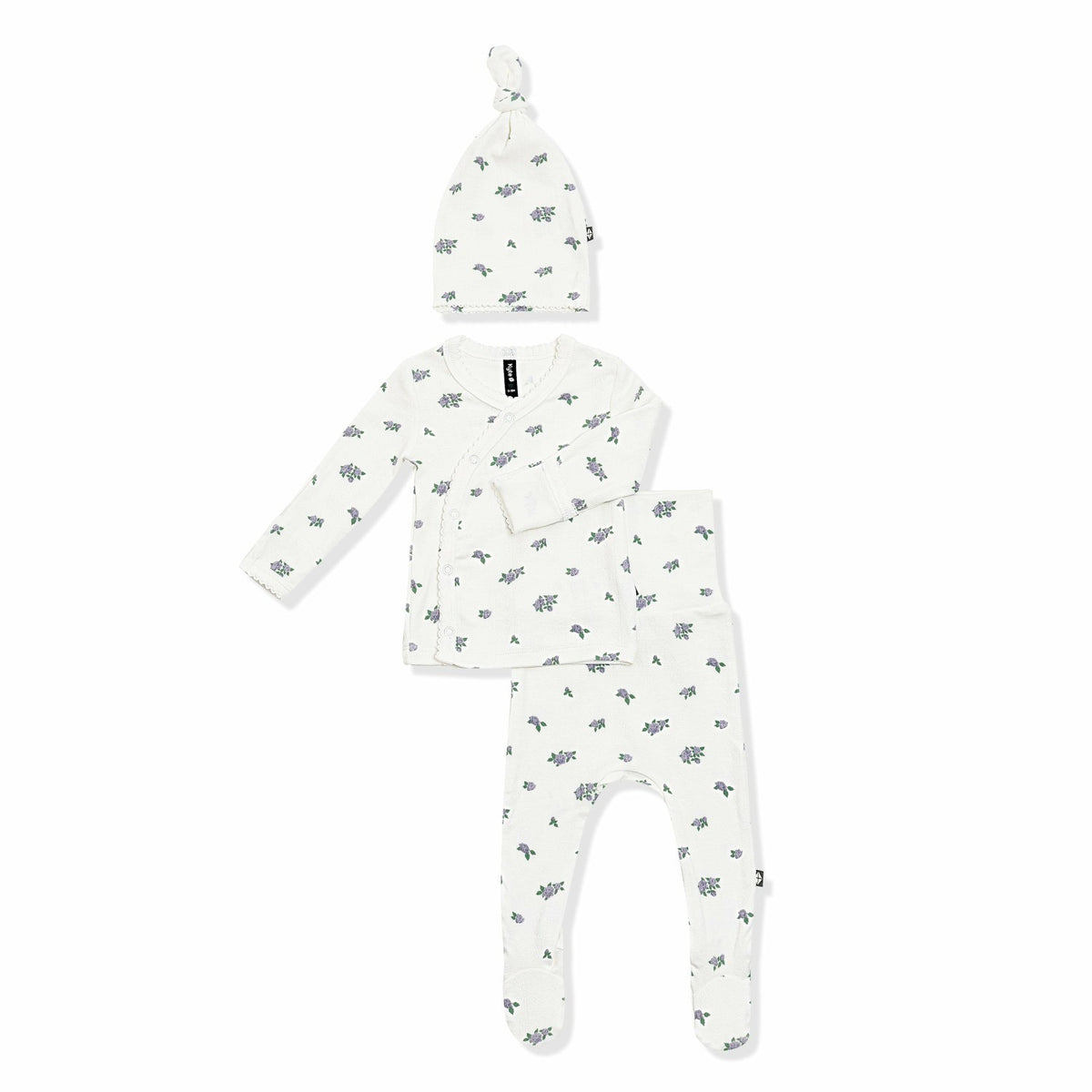 Kyte Baby Pointelle Take Me Home Set with Cap in Spray Rose