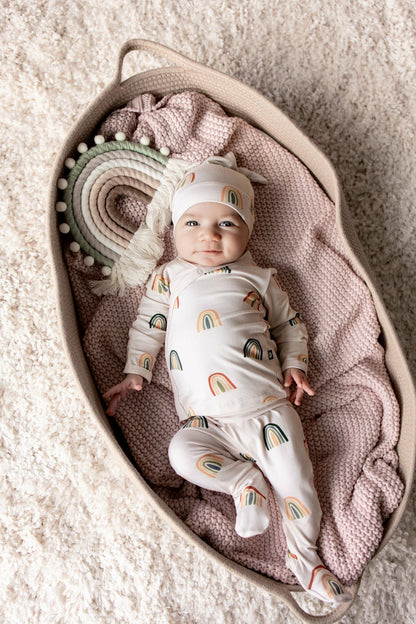 Kyte Baby Take Me Home Set with Cap in Retro Rainbow