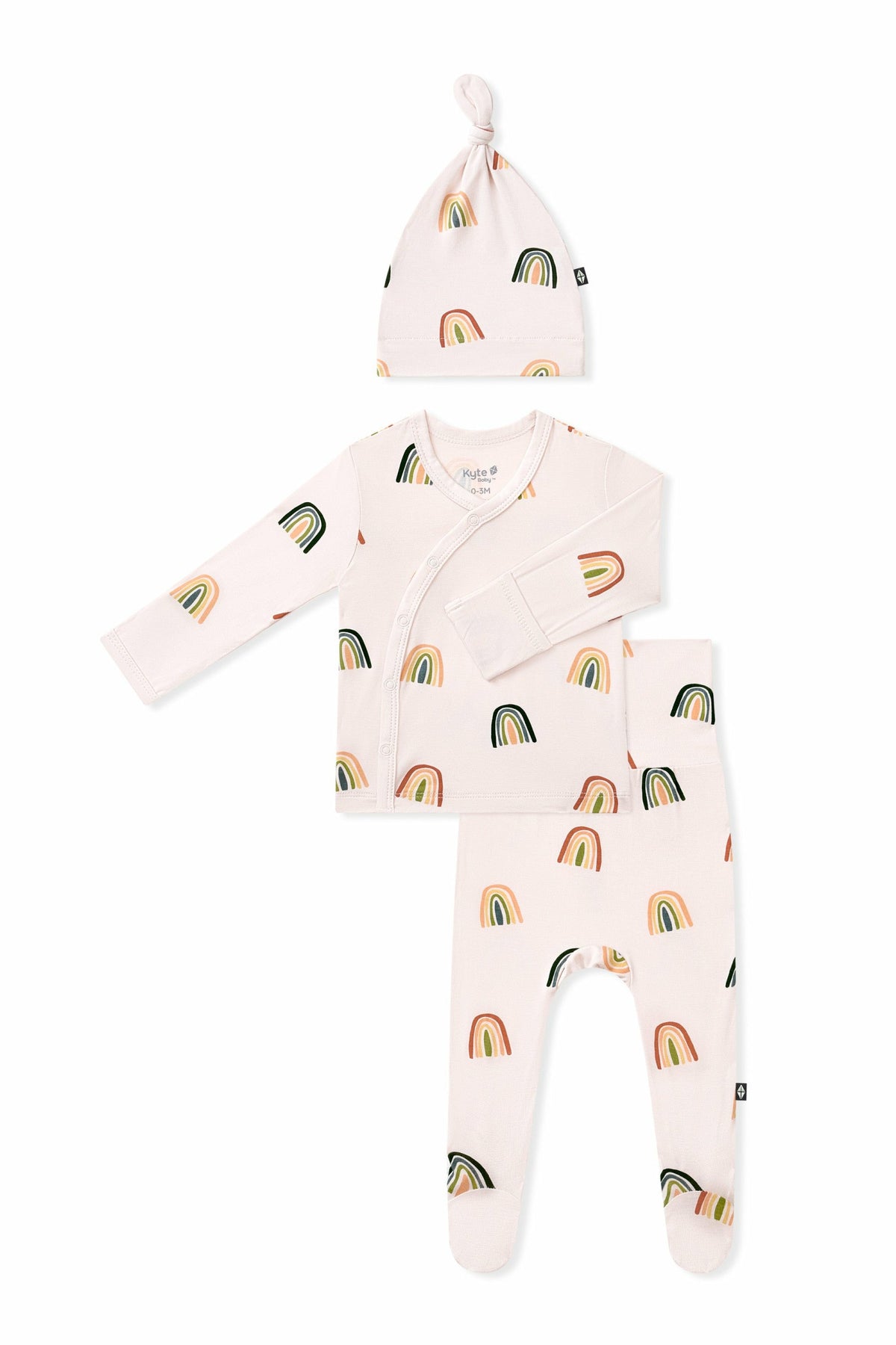 Kyte Baby Take Me Home Set with Cap in Retro Rainbow