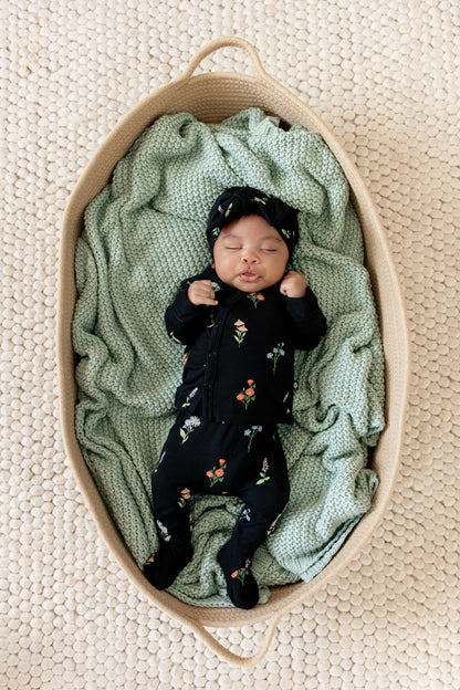 Kyte Baby Take Me Home Set with Bow in Midnight Wildflower