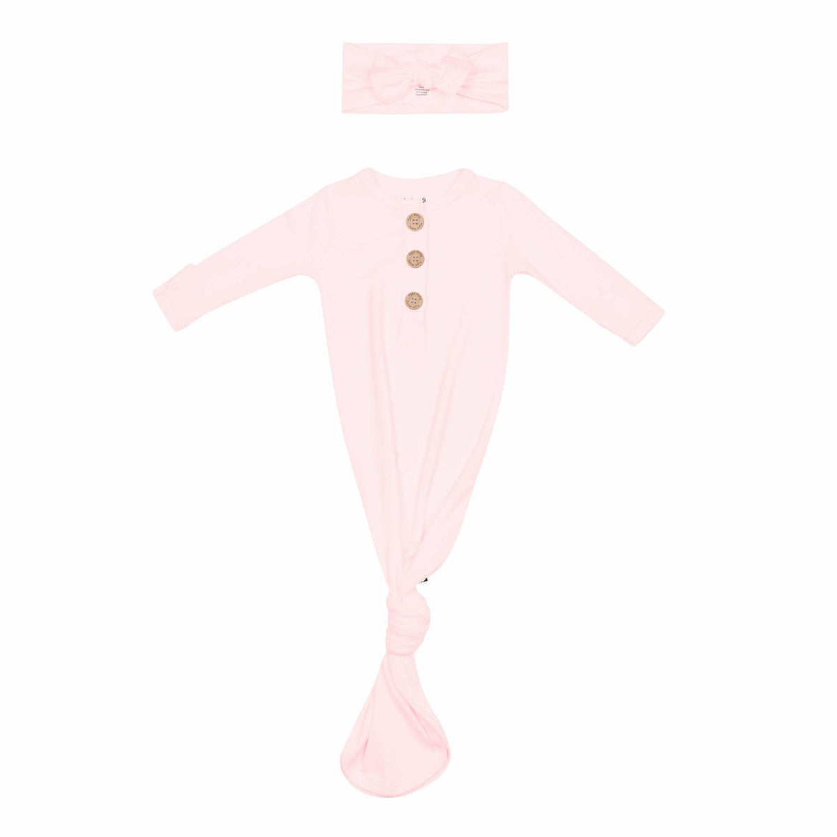 Kyte Baby Sakura Knotted Gown Bow Set