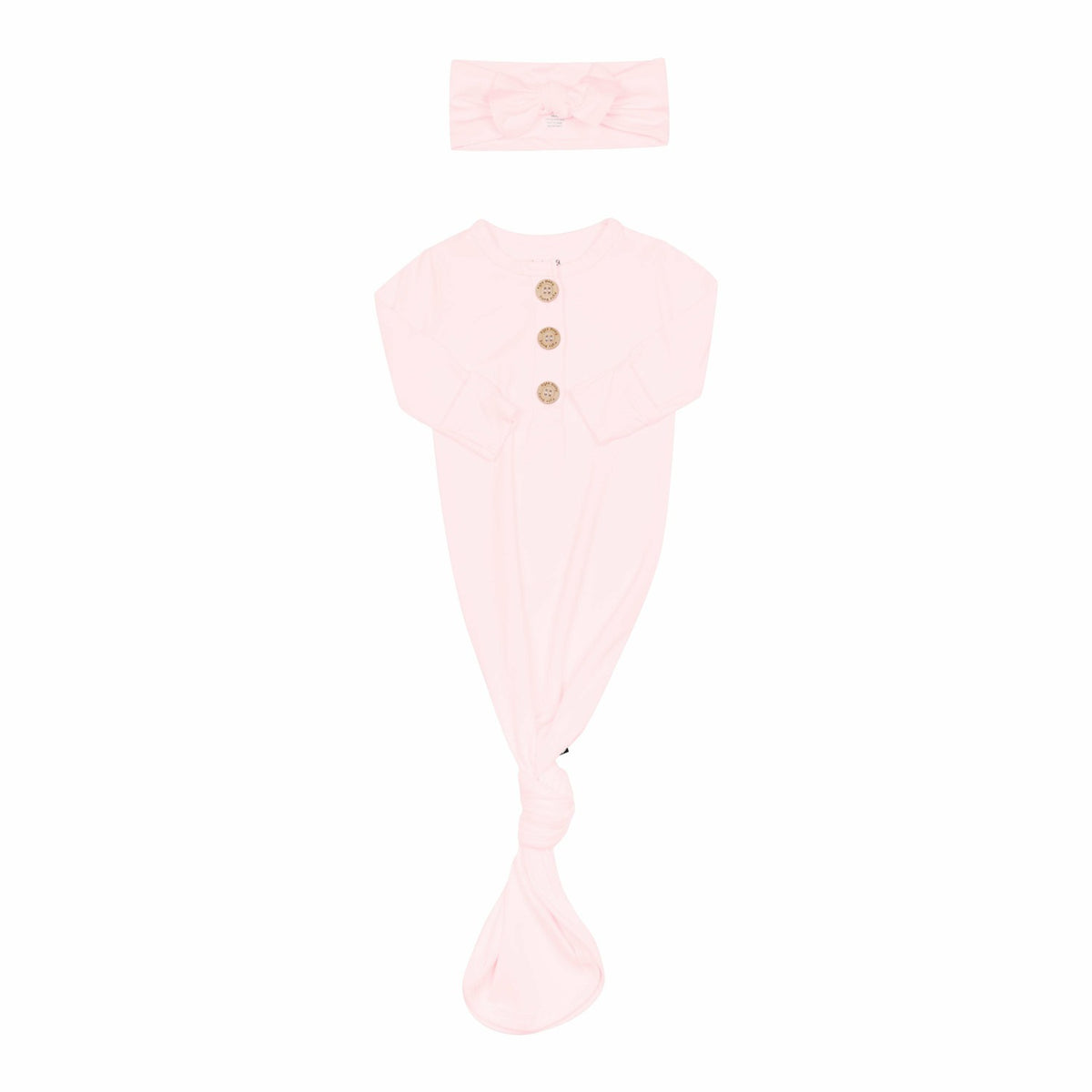 Kyte Baby Sakura Knotted Gown Bow Set