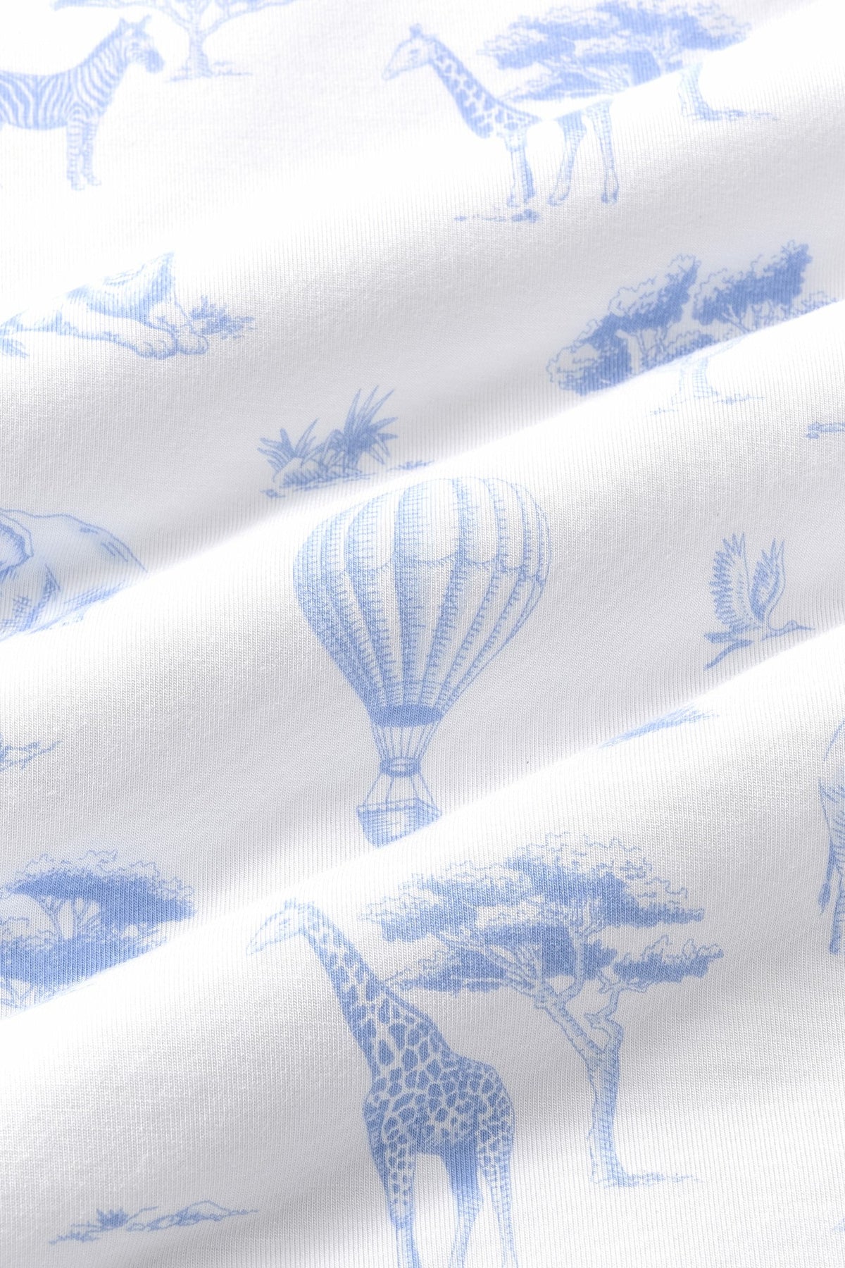 Kyte Baby Knotted Day Gown with Hat Set in Toile Safari