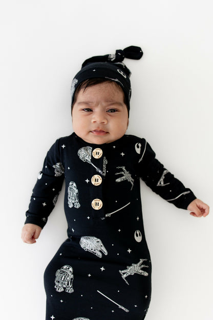 Kyte Baby Knotted Day Gown with Hat Set in STAR WARS™