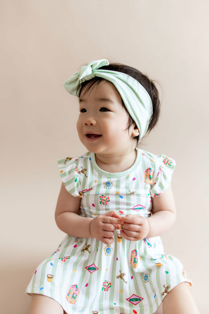 Kyte Baby Twirl Bodysuit Dress in Honeydukes