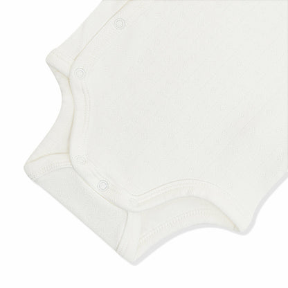 Kyte Baby Pointelle Kimono Bodysuit in Cloud