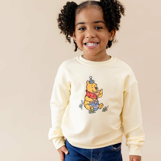 Kyte Baby Sweatshirt in Winnie the Pooh on Chamomile