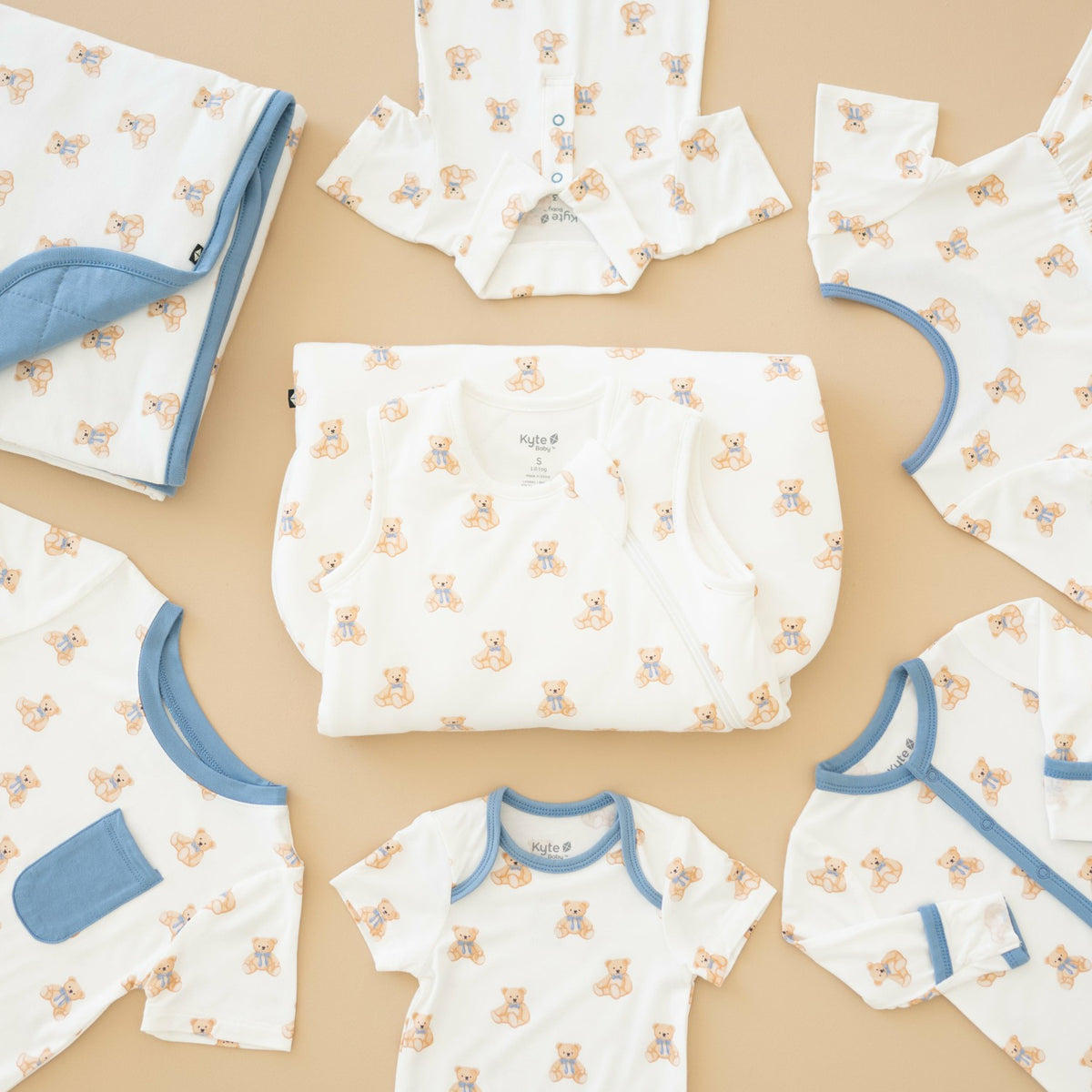 Kyte Baby Bodysuit in Teddy Bear