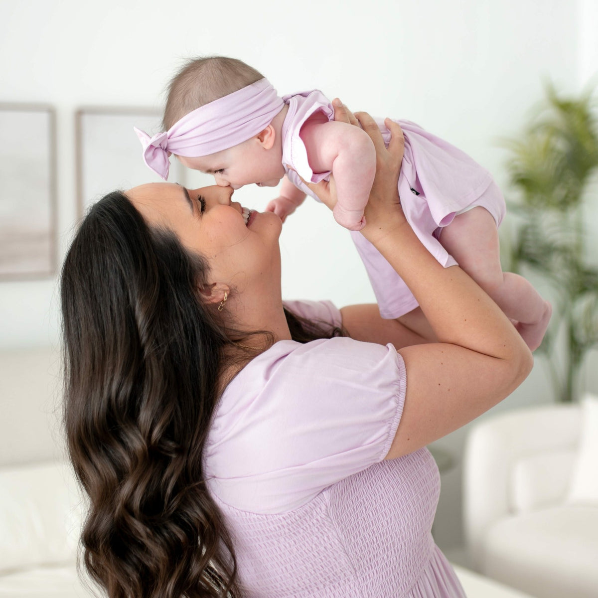 Kyte Baby Twirl Bodysuit Dress in Thistle