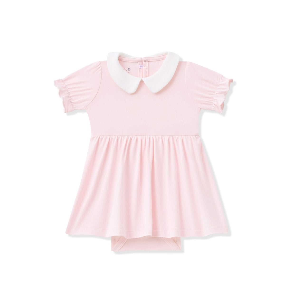 Kyte Baby Peter Pan Collar Bodysuit Dress in Sakura