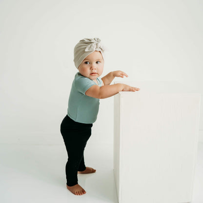 Kyte Baby Ribbed Leggings in Midnight