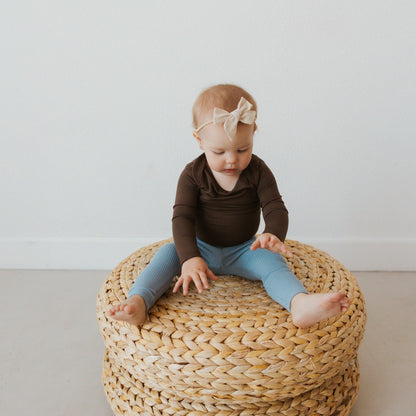 Kyte Baby Ribbed Leggings in Slate