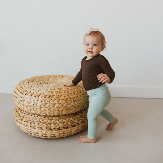 Kyte Baby Ribbed Leggings in Sage