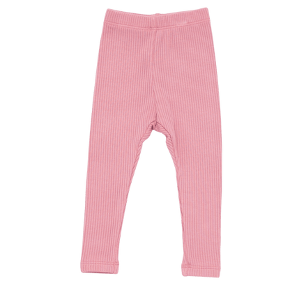 Kyte Baby Ribbed Leggings in Apple Blossom