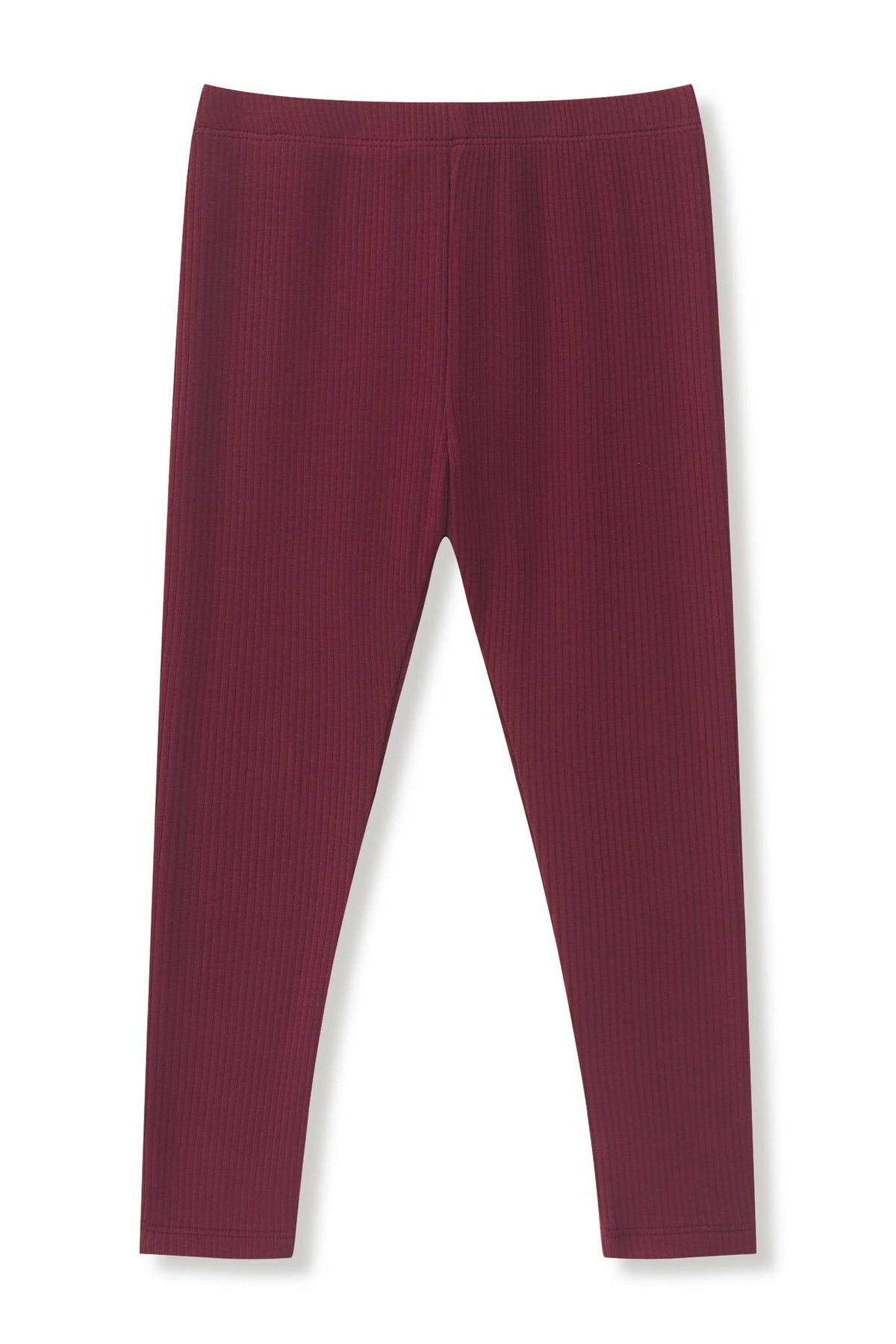 Kyte Baby Ribbed Leggings in Burgundy