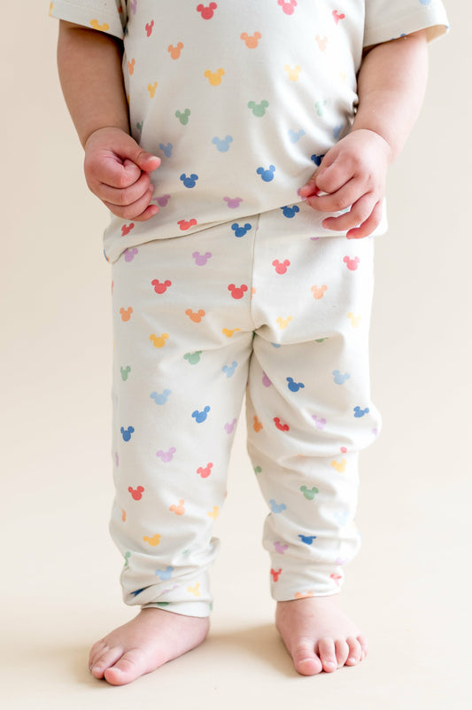 Kyte Baby Pant in Pastel Mickey Mouse
